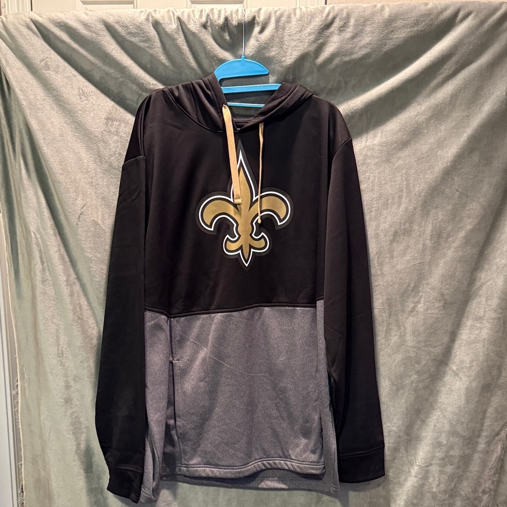 Fanatics New Orleans Saints Black and Gray Hoodie